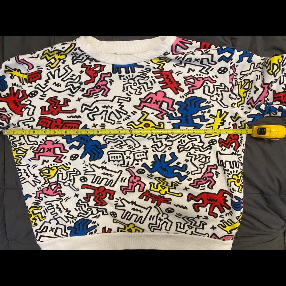 ✏️📓REVIEW🧢 Keith Haring graffiti sweatshirt M
